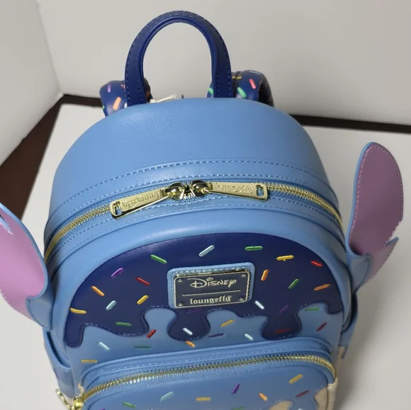 Loungefly Disney Lilo & Stitch Ice Cream Stitch Figural Mini Backpack New - Picture 9 of 10